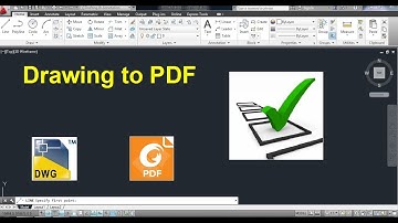 DWG to PDF File in Autocad / Convert DWG to PDF