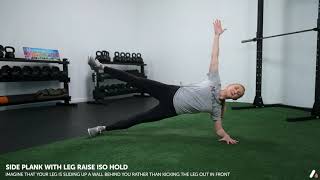 Side Plank with Leg Raise ISO Hold