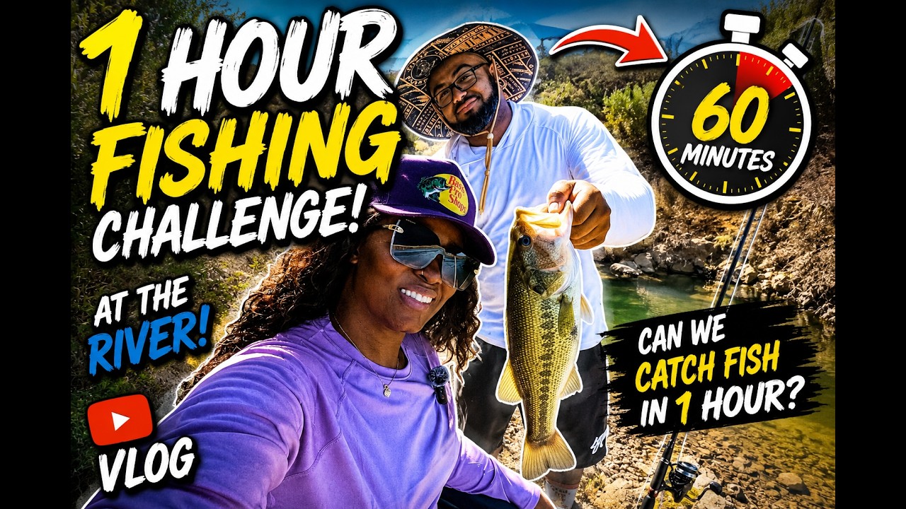 Fishing Challenge at the Colorado River | 1 Hour.. How Many Fish Can We Catch? 🐟