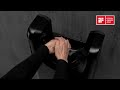 U-FLOW "hands through" Hand Dryer with Plug-in System, HEPA filter, and Biocote Technology.