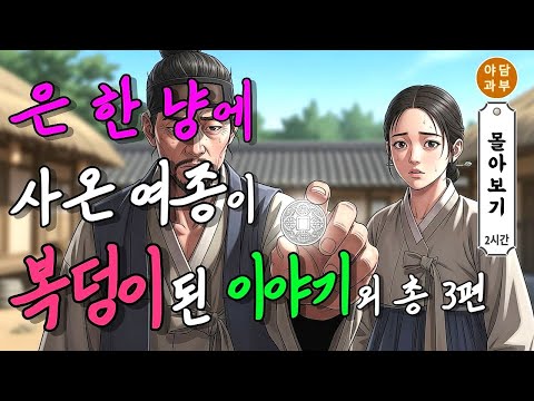 야담과부 몰아보기 '은 한 냥의 선행이 만 냥의 복으로 돌아온 이야기' 총 3편 [2시간]  | 야담·민담·전설·설화·옛날이야기·몰아보기