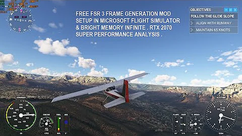 RTX GPU 로 Microsoft Flight Simulator와 Bright Memory Infinite 게임을 실행하는 무료 FSR 3 프레임 생성 모드 설정