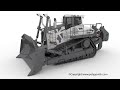 Blender Rigging Liebherr PR 776 Crawler Tractor 3D Model