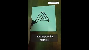 #short draw impossible triangle#illusion #triangle