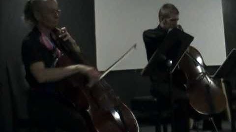 Five Duos for Two Cellos by Halsey Stevens (Allegro)