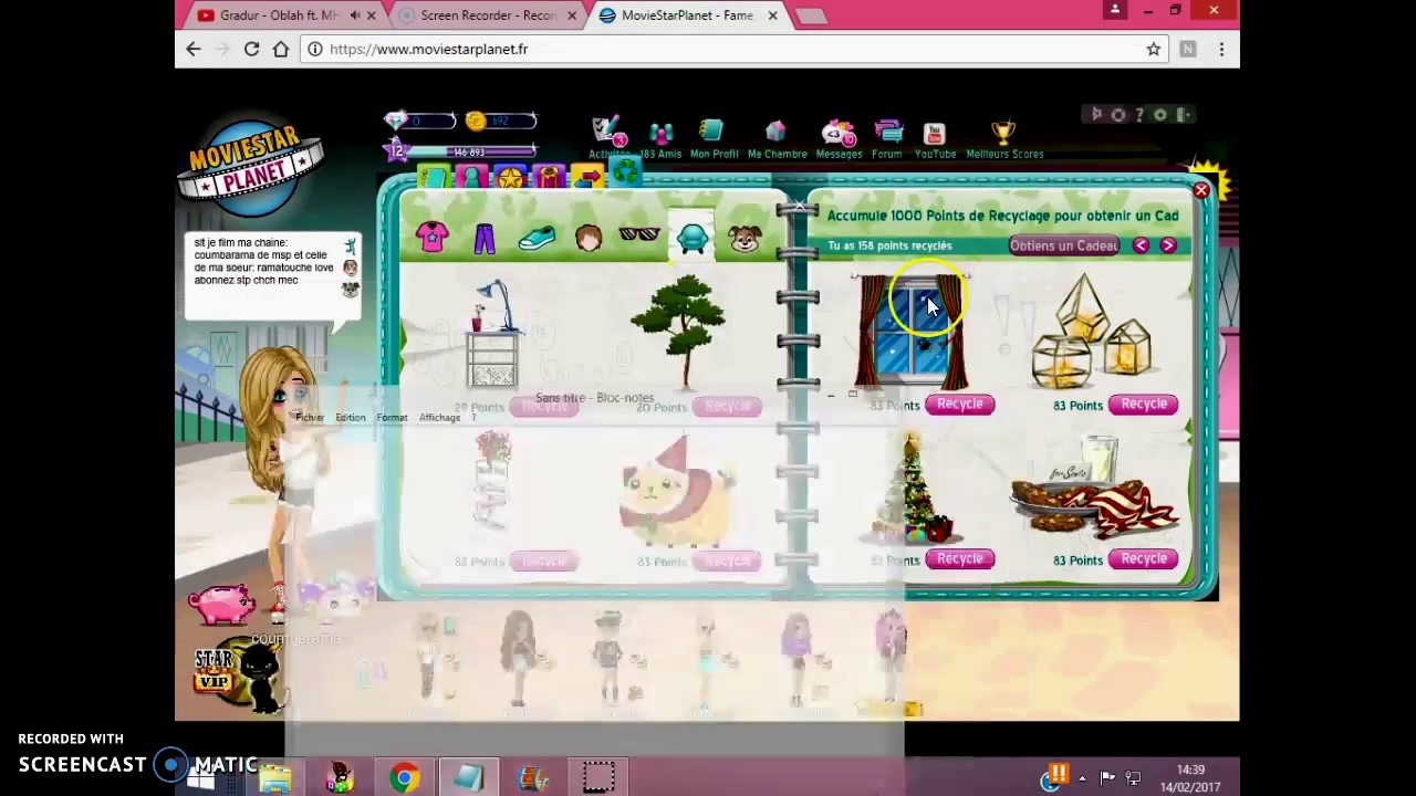comment avoir des cadeaux gratos sur msp - YouTube