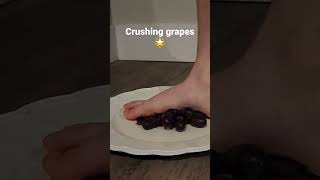 Feet crushing grapes #shorts #foot #feet #satisfying