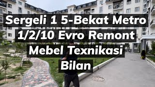 Arzon Uy!!! Sergeli 1 1/2/10 Evro Remont Mebel Texnikasi Bilan