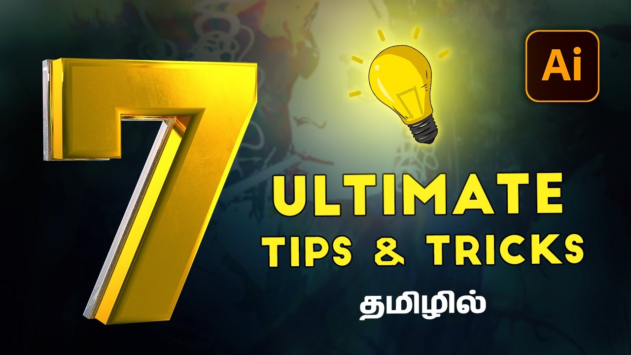 7 Useful Tips and Tricks in Adobe Illustrator | Tamil Illustrator tutorials