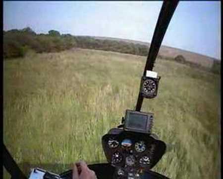 Robinson R22 Helicopter confined Area Take Off