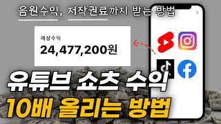 폭락한 쇼츠 음원수익 10배 복구하는 가장 현실적인 방법 | 유튜브·틱톡·릴스 음원+저작권 수익 받는 법