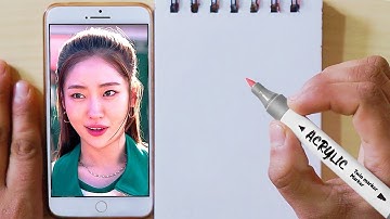 Drawing Squid Game Characters with a Twist