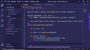 Node.js Image Directory Listing in Form of Gallery