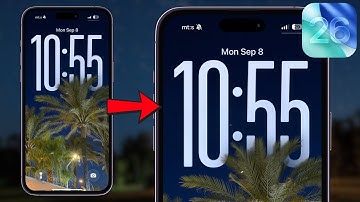 How to Make Clock Bigger on iPhone Lock Screen iOS 26 I Resize iPhone Clock