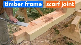 Cutting a Timber Frame Scarf Joint by Appalachian Wood 1,781 views 9 months ago 10 minutes, 30 seconds
