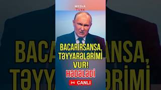 Bacarırsansa, təyyarəmi, dronumu vur! - Qərbi hədələdi - Media Turk TV #mediaturk #trend #shortvideo