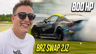 BRZ SWAP 2JZ (800HP) 🚀 ! JASON FAIT EXPLOSER LES PNEUS !! 💀😈