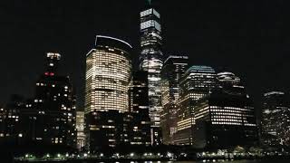 Manhatten From The Water At Night