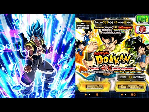 INVOCATIONS 5 ANS GOGETA BLEU LR (Part.1) !! DRAGON BALL DOKKAN BATTLE