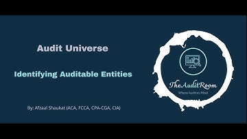 Developing an Audit Universe - Part 1: Identifying Auditable Entities