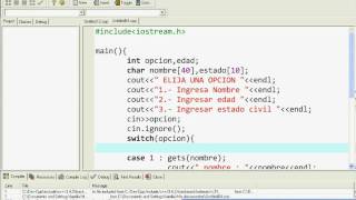 Tutorial Programacion C++ -Clase 6 Switch 3/3