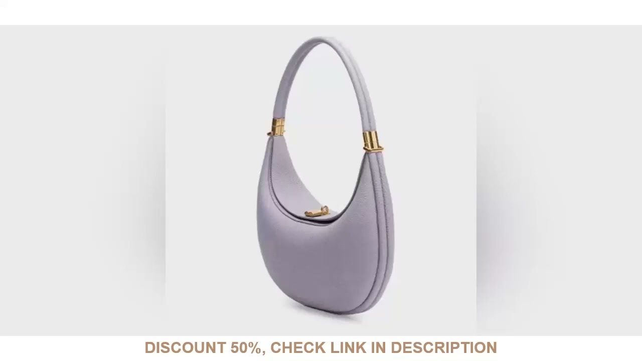 Women's Dumpling Bag Crescent Portable Bags Split Leather Croissants Fashion Diagonal Designer Popul