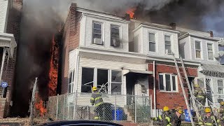 Philadelphia  All Hands with Special calls Dwellings Fire 6100 Gillespie Street