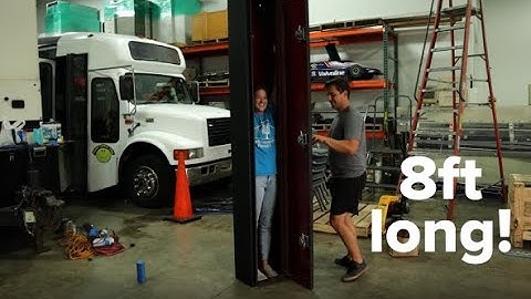 Installing A Huge Truck Storage Box On Our Shuttle Bus--Maximizing Storage--Skoolie Ep. 25