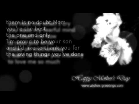 happy mothers day poems short wishes and greetings youtube