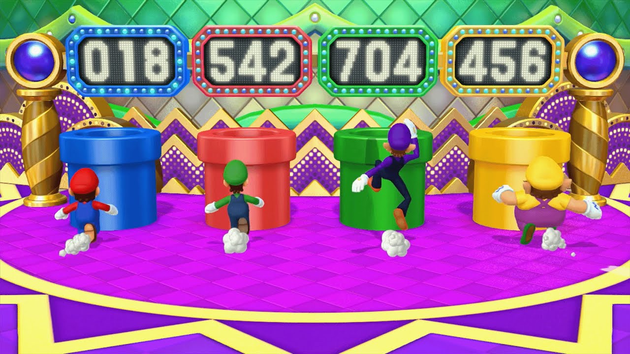 Mario Party 10 - Mario vs Luigi vs Waluigi vs Wario - Coin Challenge ...