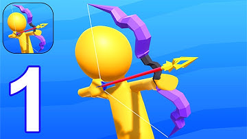 Archer Master 3D - Gameplay Walkthrough Part 1 All Levels 1 - 15 (Android, iOS)