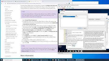 Offline mode via Group Policy Management