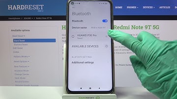 How to Connect Bluetooth Device to Xiaomi Redmi Note 9T – Bluetooth Settings