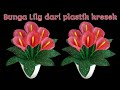 bunga calla lily cantik dari KANTONG PLASTIK_ calla lily flower from plastic bags //bunga dr plastik