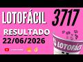 🍀 RESULTADO LOTOFÁCIL 3717