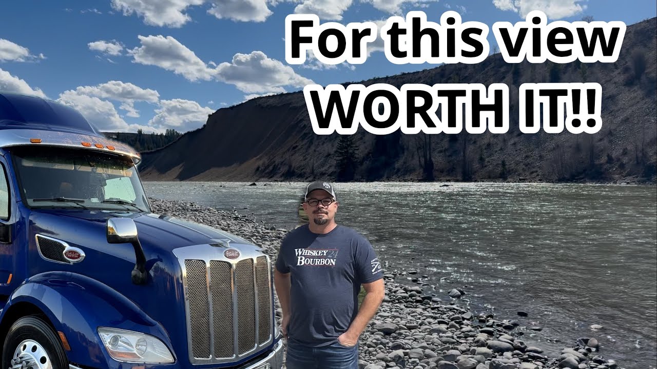 Off-Road in My Peterbilt Down an 18% Grade… In the Tetons looking for wildlife