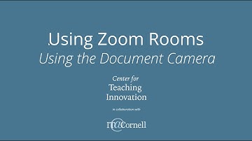 Zoom Rooms:  Document Camera