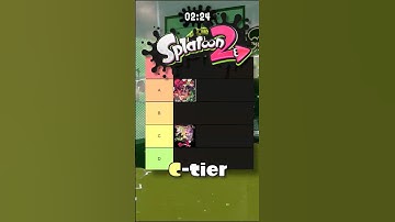 Splatoon Single-player Tierlist!