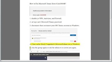 Fix Microsoft Teams Error CAA5004B