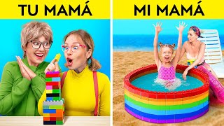 TRUCOS DE CRIANZA DE MAMÁ RICA vs. MAMÁ POBRE 🌟 Crianza positiva y manualidades por 123 GO!