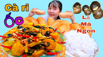Như Ú Lần Đầu Nấu Cà Ri Ốc Bươu Ngon Giòn Sừng Sực Ăn Cùng Mẹ Yêu