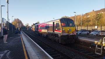 NIR 201 Class 228 running light towards junction to change path.