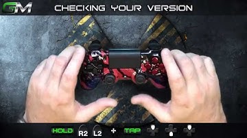 Checking the version of your GamerModz PS4 Modded Controller