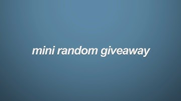 mini random video star transition giveaway