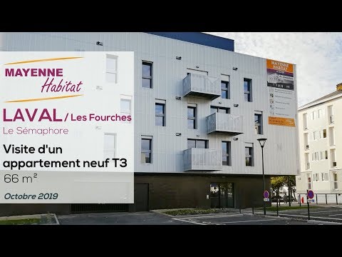 Visite d'un appartement T3 neuf à loyer modéré à LAVAL