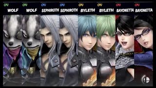 Super Smash Bros. Ultimate - Midgar 4 Team Cpu Battle