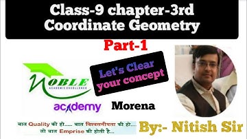 Class-9 Maths ncert Concept of coordinate Geometry by Nitish Sir