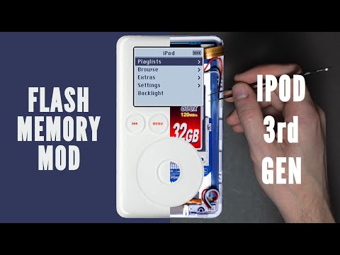 Ipod Classic 3rd gen: solid state (SSD) flash memory swap/modification