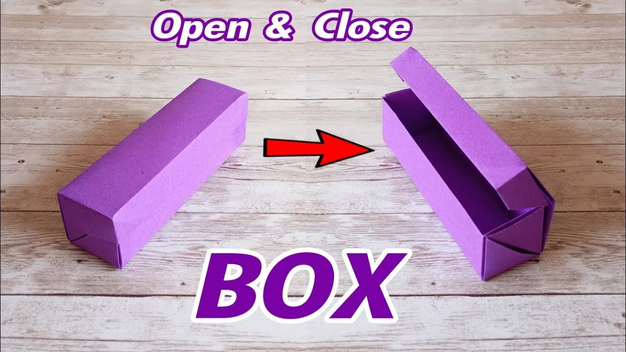 Easy Open & Close Origami Box | Paper Gift Box Tutorial