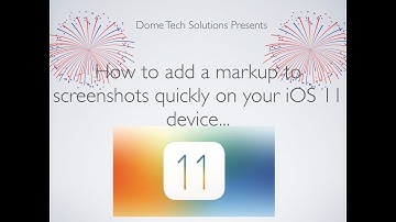 How to add a markup to screenshots quickly on your iOS 11 device...